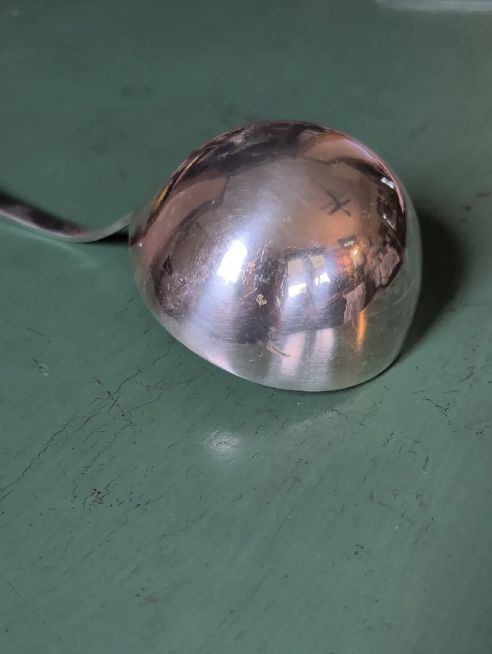 Pottery Barn Antique Silver Plated Serving Ladle Fiddle Pattern Handle